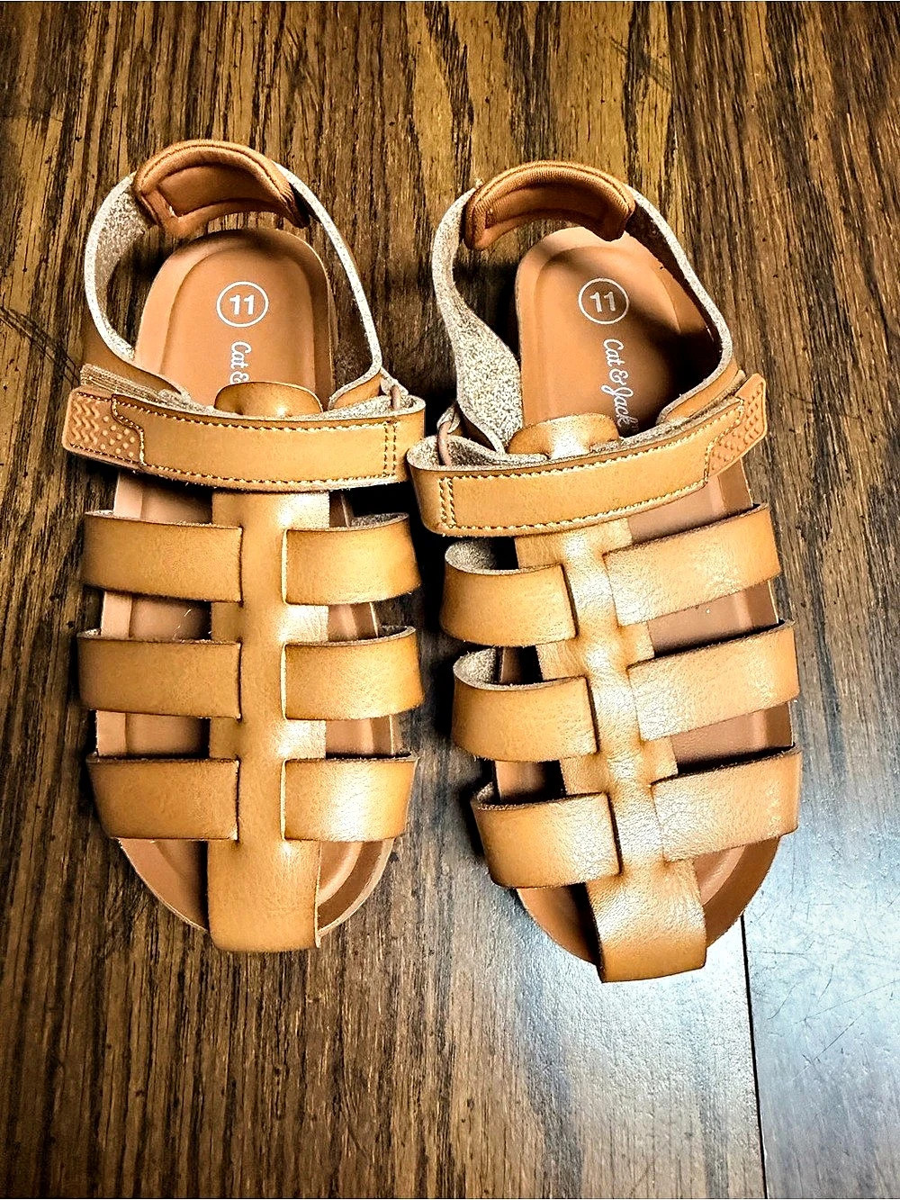 Cat & Jack Toddler Brown Fisherman Sandals NWT
